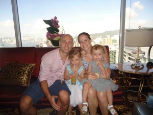 Nicola and her family In Hong Kong, Toddler Holidays, Beat Jetlag