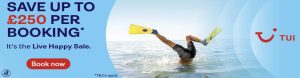 TUI Holidays Save £250 Per Booking off Child Friendly Holidays